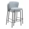 Linz Counter Stool in Gray- stackable - Linz Counter Stool in Gray- stackable