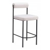 Livorno Counter Stool in Ivory- Angular view 1