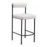 Livorno Counter Stool in Ivory- Angular view 1 - Livorno Counter Stool in Ivory- Angular view 1