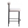 Livorno Counter Stool in Ivory- Angular view 1