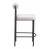 Livorno Counter Stool in Ivory- Angular view 1 - Livorno Counter Stool in Ivory- Angular view 1