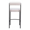 Livorno Counter Stool in Ivory- back view 1