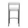 Livorno Counter Stool in Ivory- back view 1 - Livorno Counter Stool in Ivory- back view 1