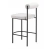 Livorno Counter Stool in Ivory- Angular view 2 - Livorno Counter Stool in Ivory- Angular view 2