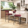Livorno Counter Stool in Red & bronze- Lifestyle 1