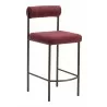 Livorno Counter Stool in Red & bronze- side view 2 - Livorno Counter Stool in Red & bronze- side view 2