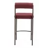 Livorno Counter Stool in Red & bronze- back view 1 - Livorno Counter Stool in Red & bronze- back view 1