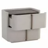 Sunpan Jamille Nightstand Small - Front Side Opened Angle - Sunpan Jamille Nightstand Small - Front Side Opened Angle