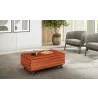 Furnitech Signature 48" Mid-Century Modern Coffee Table in Iron Wood - Lifestyle - Furnitech Signature 48" Mid-Century Modern Coffee Table in Iron Wood - Lifestyle