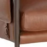 Sunpan Mauti Lounge Chair Brown - Shalimar Tobacco Leather - Seat Closeup Angle - Sunpan Mauti Lounge Chair Brown - Shalimar Tobacco Leather - Seat Closeup Angle