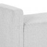 Sunpan Odette Bench - Ernst Silverstone / Maven Black - Closeup Top Angle
