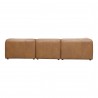 Moe's Home Collection Form Lounge Modular Sectional Sonoran Tan Leather - Back Angle
