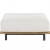 Sunpan Geneve Modular Ottoman in Palazo Cream - Front Angle