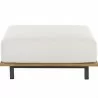 Sunpan Geneve Modular Ottoman in Palazo Cream - Front Angle - Sunpan Geneve Modular Ottoman in Palazo Cream - Front Angle