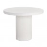 Sunpan Nicolette Dining Table White 40'' - Front Angle
