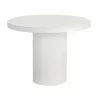 Sunpan Nicolette Dining Table White 40'' - Front Angle - Sunpan Nicolette Dining Table White 40'' - Front Angle