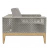 Sunpan Salerno Armchair - Palazzo Taupe - Side Angle