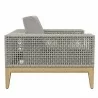 Sunpan Salerno Armchair - Palazzo Taupe - Side Angle - Sunpan Salerno Armchair - Palazzo Taupe - Side Angle