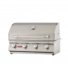 Bull BBQ 30" Lonestar Select Drop In Grill LP/NG - 4 Burner / 60,000 BTU's - Angled and Closed