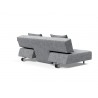 Innovation Living Long Horn D.E.L. Sofa Bed in Twist Granite - Back Angled