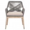 Loom Arm Chair - Platinum Natural Gray Fixed - Front