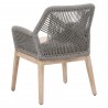Loom Arm Chair - Platinum Natural Gray Fixed - Back Angled