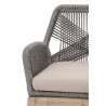 Loom Arm Chair - Platinum Natural Gray Fixed - Seat Side Close-up