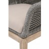 Loom Arm Chair - Platinum Natural Gray Fixed - Seat Arm Close-up