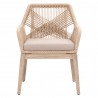 Loom Arm Chair - Sand Natural Gray Fixed Cushion - Front