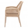 Loom Arm Chair - Sand Natural Gray Fixed Cushion - Side