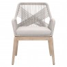Loom Arm Chair - Taupe Fixed Seat - Front