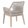 Loom Arm Chair - Taupe Fixed Seat - Back Angled