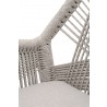 Loom Arm Chair - Taupe Fixed Seat - Weave Detail