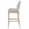 Essentials For Living Loom Barstool in Taupe White Reinforced - Side Angle - Essentials For Living Loom Barstool in Taupe White Reinforced - Side Angle