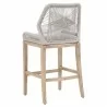 Essentials For Living Loom Barstool in Taupe White Reinforced - Back Side Angle - Essentials For Living Loom Barstool in Taupe White Reinforced - Back Side Angle