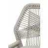 Essentials For Living Loom Barstool in Taupe White Reinforced - Seat Back Close-up - Essentials For Living Loom Barstool in Taupe White Reinforced - Seat Back Close-up