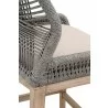 Essentials For Living Loom Counter Stool - Platinum Natural Gray Reinforced - Braid Detail - Essentials For Living Loom Counter Stool - Platinum Natural Gray Reinforced - Braid Detail