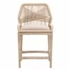Essentials For Living Loom Counter Stool - Sand Natural Gray Reinforced - Front - Essentials For Living Loom Counter Stool - Sand Natural Gray Reinforced - Front