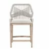 Essentials For Living Loom Counter Stool - Taupe - Front - Essentials For Living Loom Counter Stool - Taupe - Front