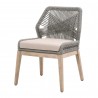 Loom Dining Chair - Platinum Natural Gray Fixed - Angled