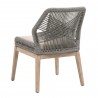 Loom Dining Chair - Platinum Natural Gray Fixed - Back Angled
