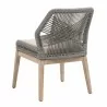 Loom Dining Chair - Platinum Natural Gray Fixed - Back Angled - Loom Dining Chair - Platinum Natural Gray Fixed - Back Angled