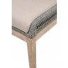 Loom Dining Chair - Platinum Natural Gray Fixed - Seat Close-up