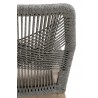 Loom Dining Chair - Platinum Natural Gray Fixed - Seat back Details