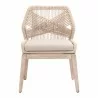 Loom Dining Chair - Sand Natural Gray Fixed - Front Angle - Loom Dining Chair - Sand Natural Gray Fixed - Front Angle