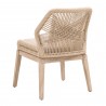 Loom Dining Chair - Sand Natural Gray Fixed - Back Angled