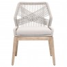 Loom Dining Chair - Taupe Fixed - Front