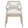 Loom Dining Chair - Taupe Fixed - Front - Loom Dining Chair - Taupe Fixed - Front