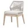 Loom Dining Chair - Taupe Fixed - Angled - Loom Dining Chair - Taupe Fixed - Angled