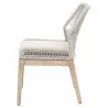 Loom Dining Chair - Taupe Fixed - Side - Loom Dining Chair - Taupe Fixed - Side